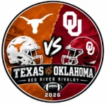 Texas vs Oklahoma 2026 Logo